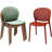 Tropical Cottage Plastic Perforated Back Dining Chair, Stackable Indoor Outdoor Patio Side Chair, Weather-Resistant Seating for Kitchen, Restaurant, Balcony, Porch, Yard, Green-88165267