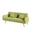 Canapé double moderne en tissu 70,47 po avec dossier divisé et deux coussins décoratifs Modern-1439916072