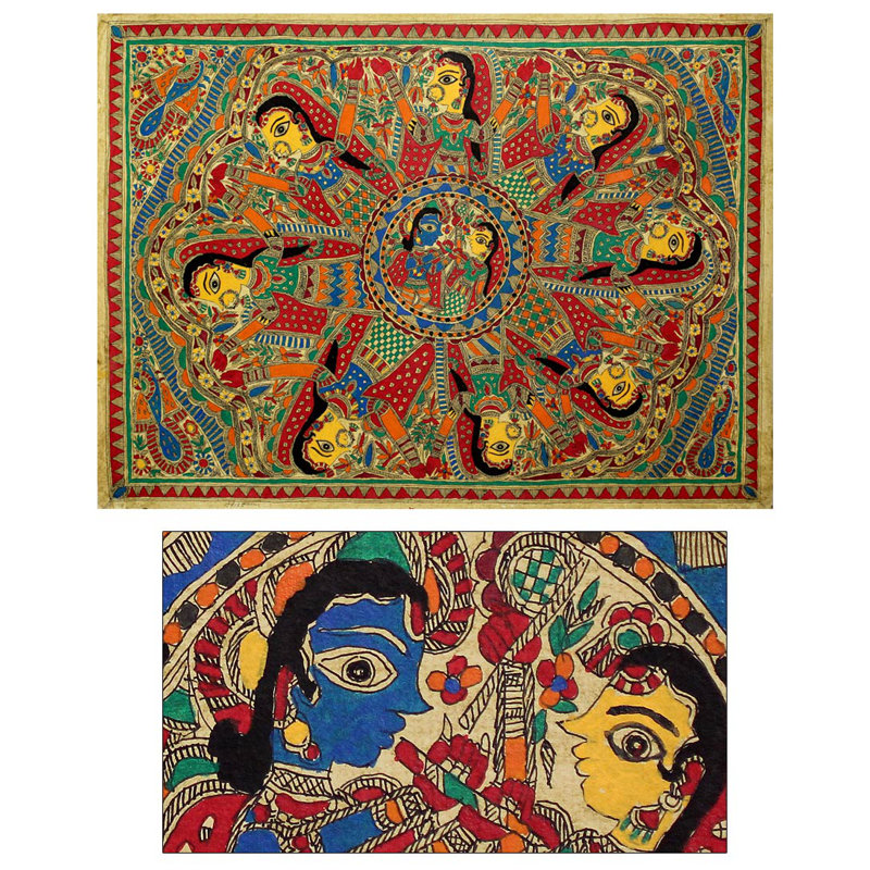 Leela krishna-impression sur papier
