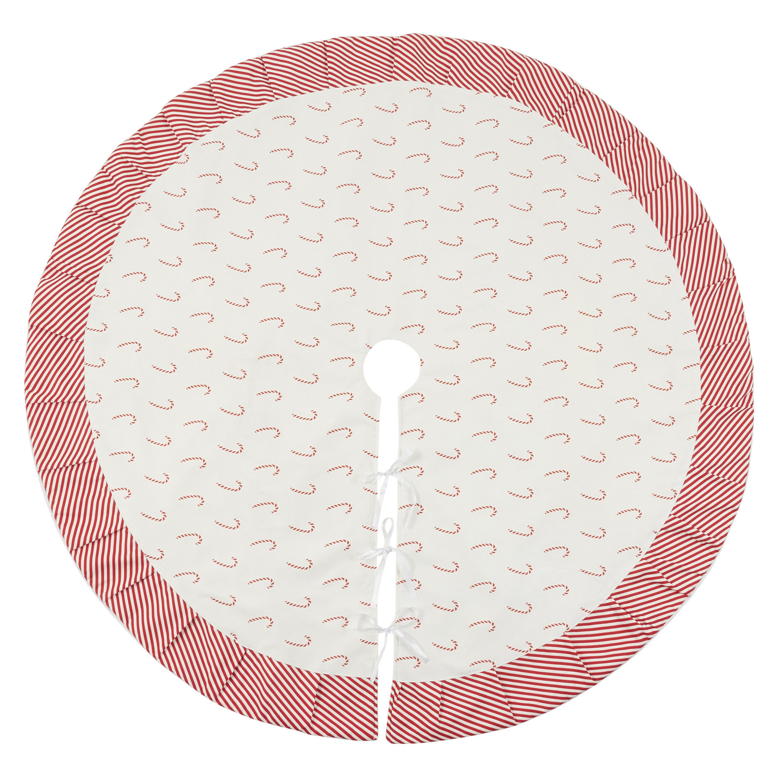 Peppermint Collection Tree Skirt, 2.5" H x 72" W x 72" L