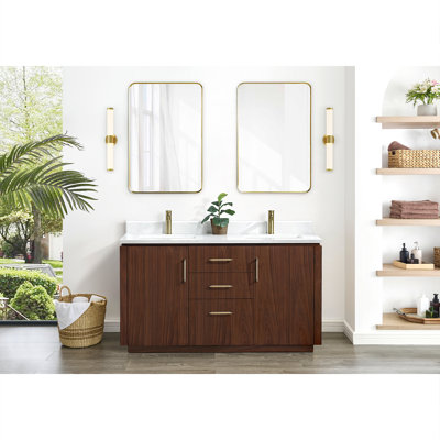 Meuble-lavabo double 60 po Cloverfield