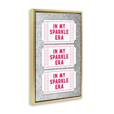 My Sparkle Era Ticket Stubs Floating Frame, design by Lettered and Lined