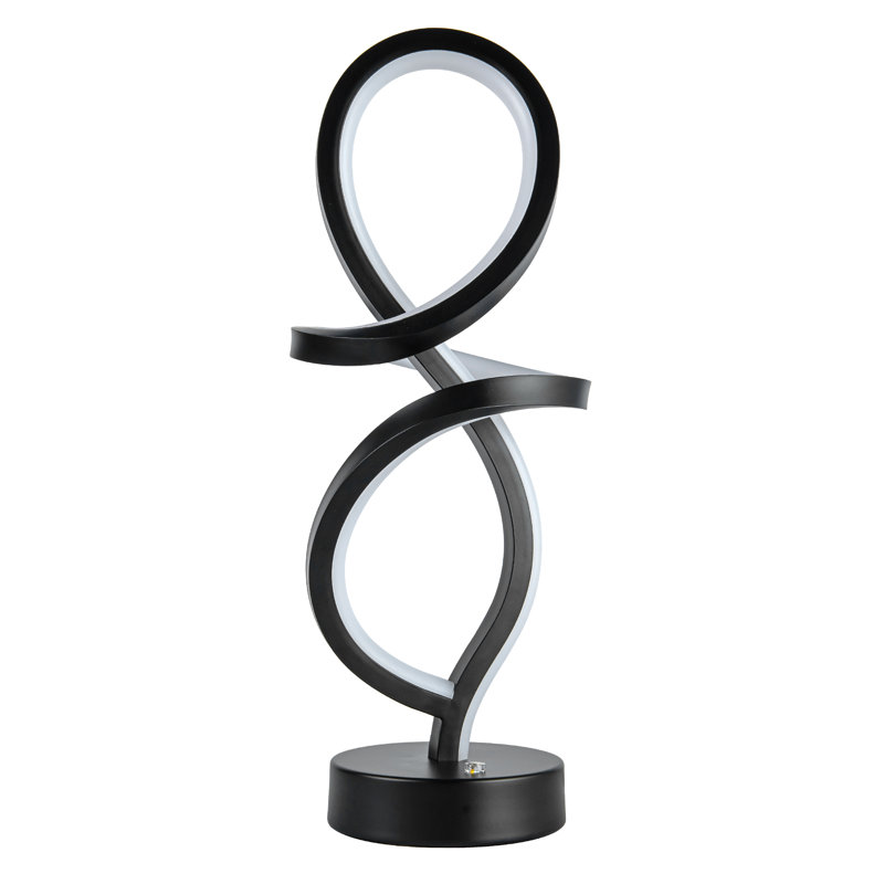Lampe de fantaisie en métal Javaid, Noir
