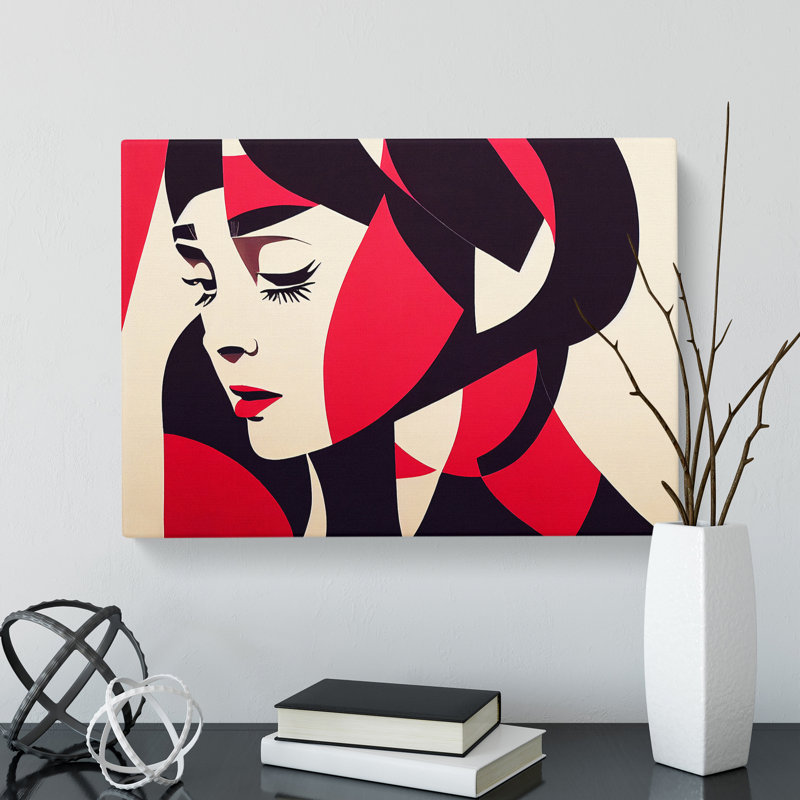 Woman Modern Art Vol.3 Abstract - Wrapped Canvas Print, 35cm H x 50cm W x 3cm D