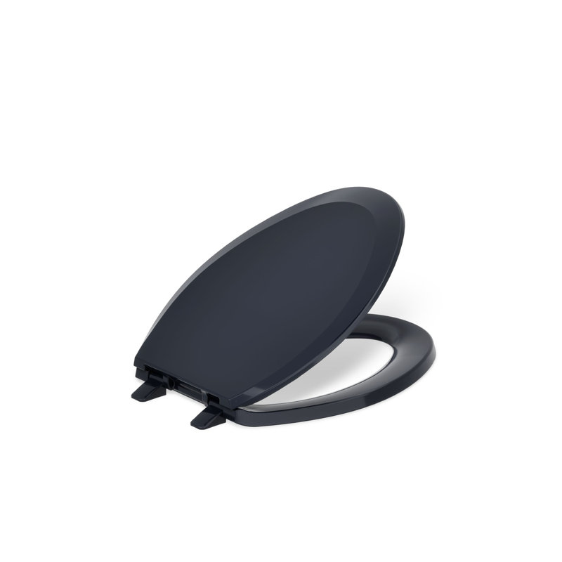 Lustra with Quick-Release Hinges Toilet Seat, Elongated, Navy