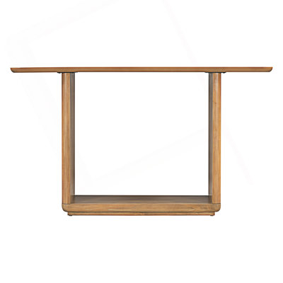 Console moderne et minimaliste avec coins arrondis