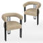 Mahjabi Upholstered Dining  Arm Chairs-981243822