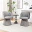 Chaise rembourrée pivotante en velours Dantzler-1966709620