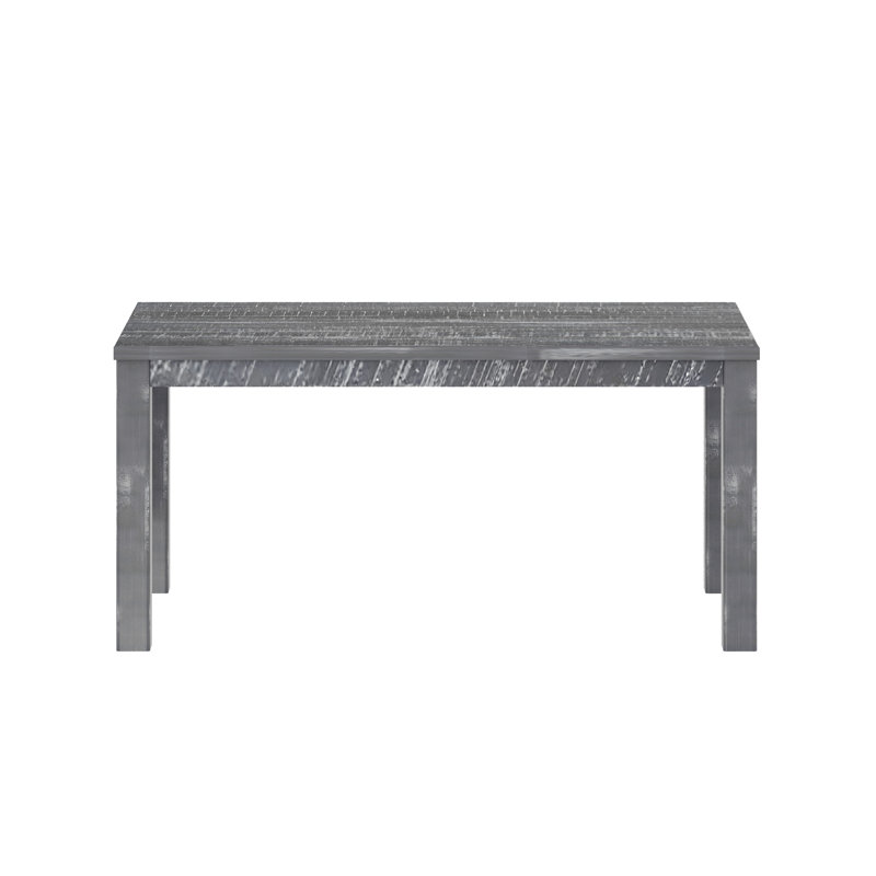 Albany 63 Inches Solid Wood Dining Table for 6, Small Kitchen Table, Dinner Table, Breakfast Table, Gray