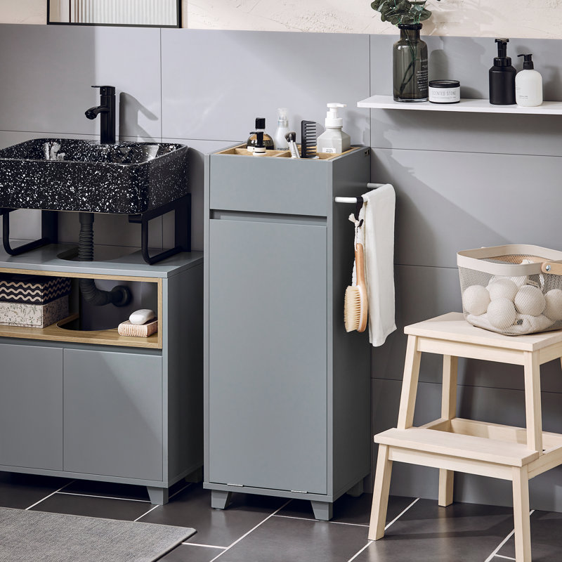 Wood Laundry Organisation Essentials, Grey