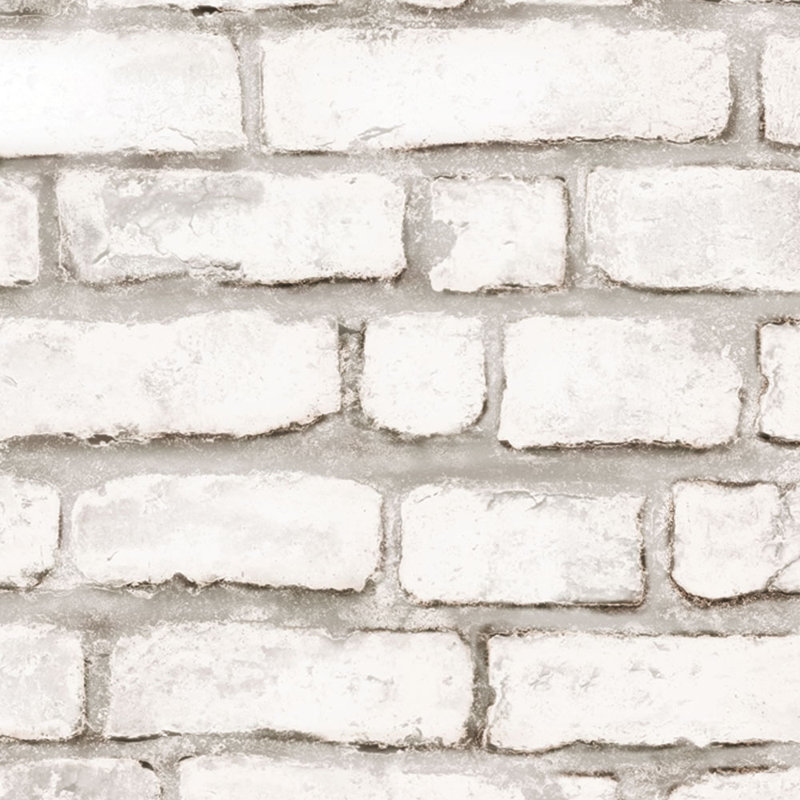 Carreau de papier peint à peindre, Blanc, L 2 pi x L 18 pi
