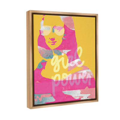 "Girl Power Abstract Face" par Molly Mattin sur toile