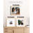 8X8 Picture Frames Made Of Solid Wood With Plexiglass, Display Pictures 4X4/6X6 With Mat Or 8X8 Without Mat Set Of 4 For Tabletop And Wall Mounting, Oak Wood