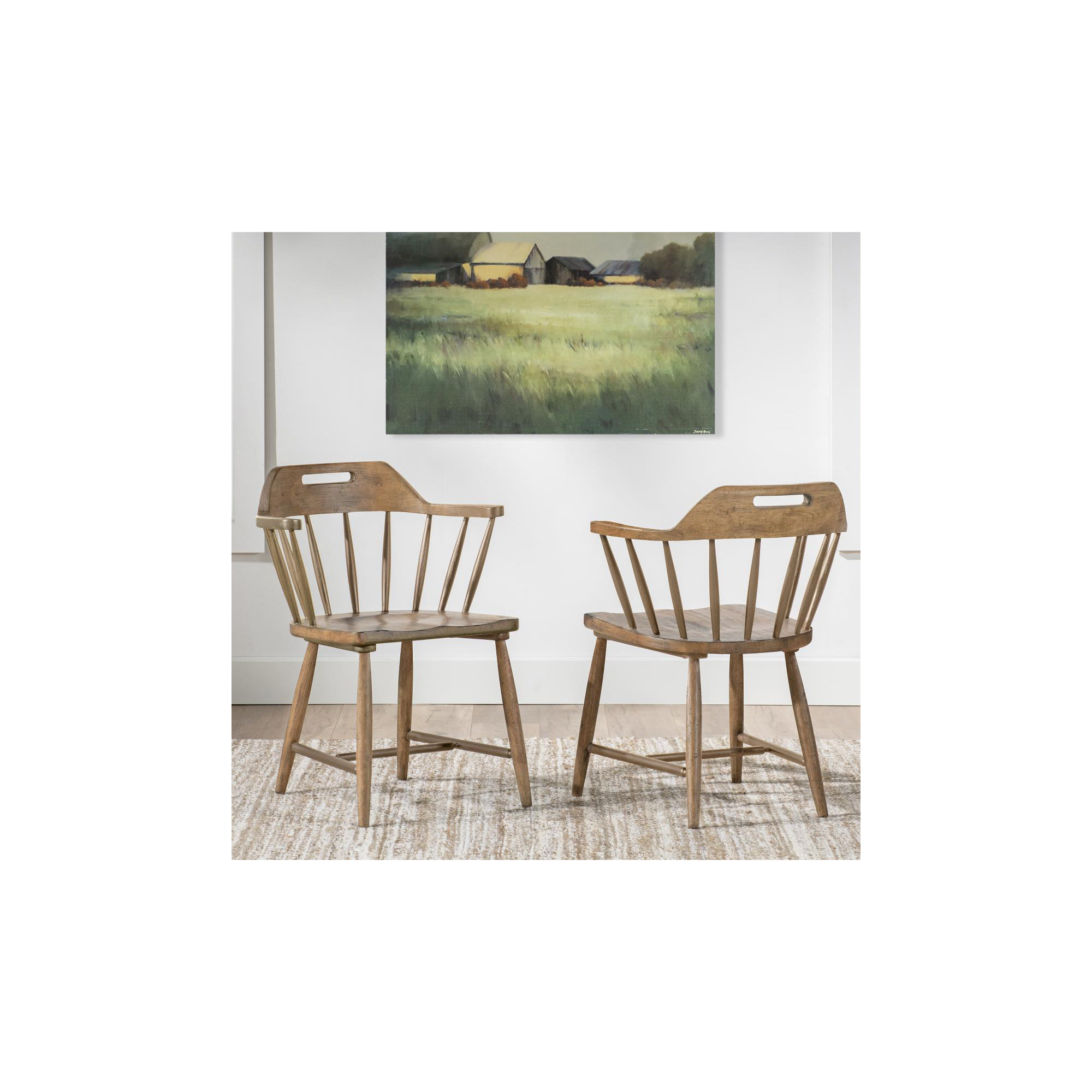 Country Living Windsor Arm Chair 2, Brown