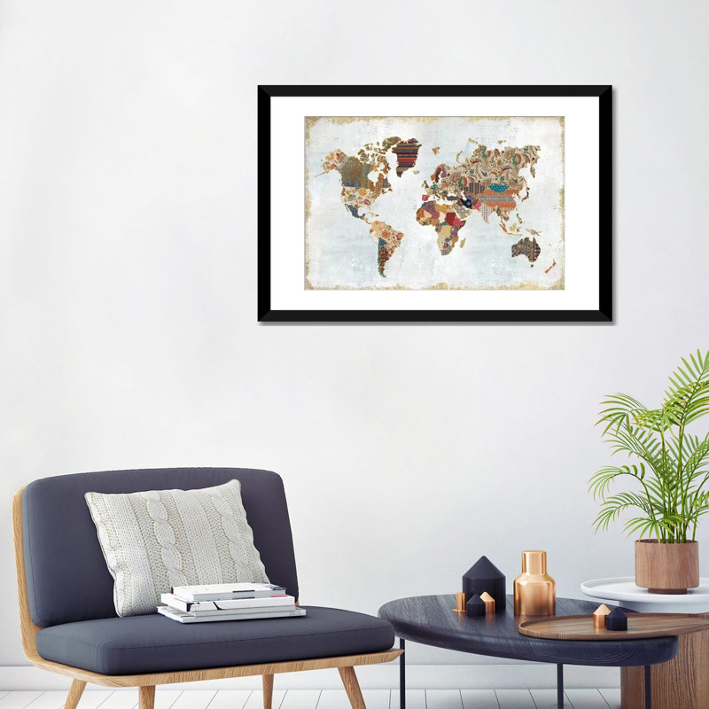 French Country, Black Framed Fine Art Paper, White, 24" H x 32" W x 1" D
