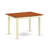 5 Piece Modern Dining Table Set Includes a Rectangle Wooden Table with Butterfly Leaf and 4 Dining Room Chairs, Buttermilk & Cherry-668188829