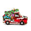 Santa's Hitting the Road Glass Ornament