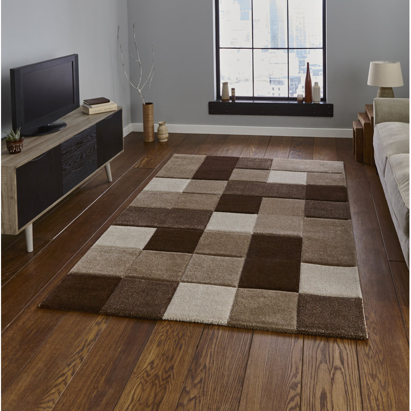 Langley area rug Machine Woven Rectangle Beige/Brown, Rectangle 120cm x 170cm