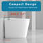 Toilette compacte sans bidet Yingze de 10 po de longueur, moins de 25 po, petite toilette, capteur de chasse d'eau automatique, siège chauffant, buse autonettoyante, veilleuse à DEL, télécommande sans fil-122811518