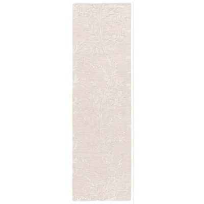 Helan Hand Tufted Wool/Viscose/Cotton Floral Rug in Beige