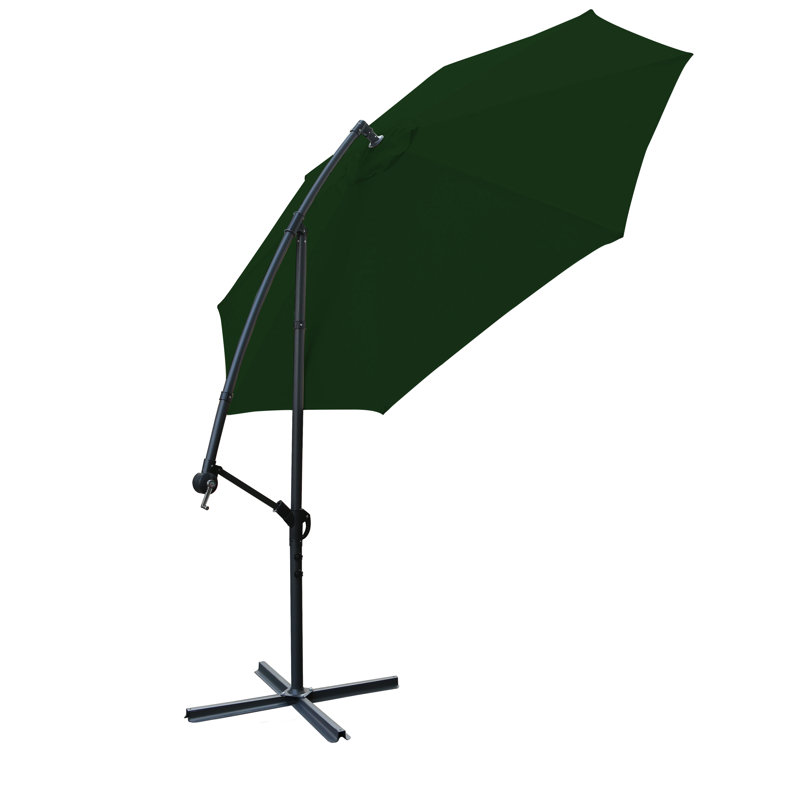 Doyers 3m Green Cantilever Banana Parasol
