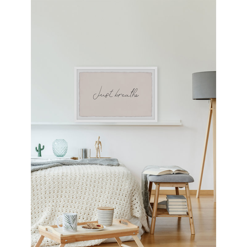 «Just Breathe II», reproduction encadrée, H 8 po x l 12 po