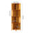 54" H 4-Tier Bamboo Corner Bookshelf, 12.60" W x 12.60" D Freestanding Storage Organizer Rack-140831384