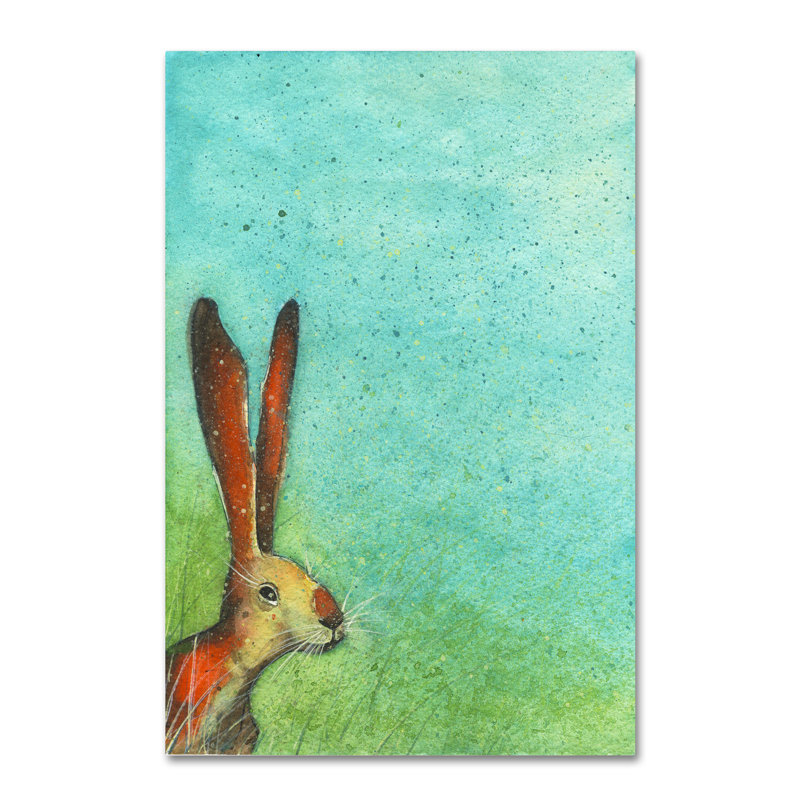 Papier à imprimé « lièvre », H 19 po x l 12 po