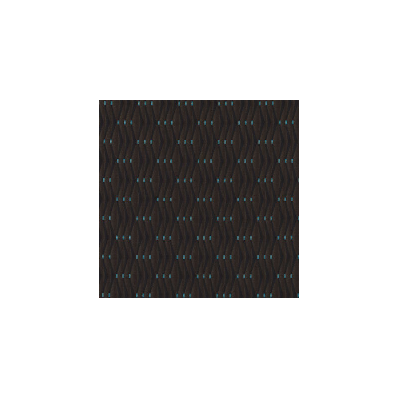 Crypton Woven Jacquards VIII Fabric, Blue / Brown