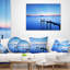 Coussin en bois Seascape