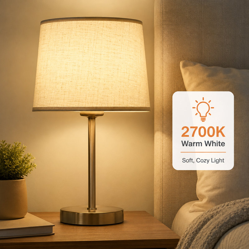 Euri Lighting A19 LED Bulbs, 8W, 800 lm, 60W Eq., 3000K, GU24, Dimmable, UL, 2-Pack