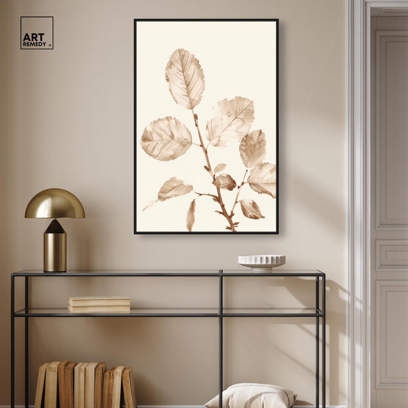 «Rust and Renewal I», reproduction d'art sur toile par Art Remedy, Structure noire, H 16 po x l 11 po
