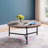 Karelle Round Coffee Table with Metal Legs-1349890047-1349890040