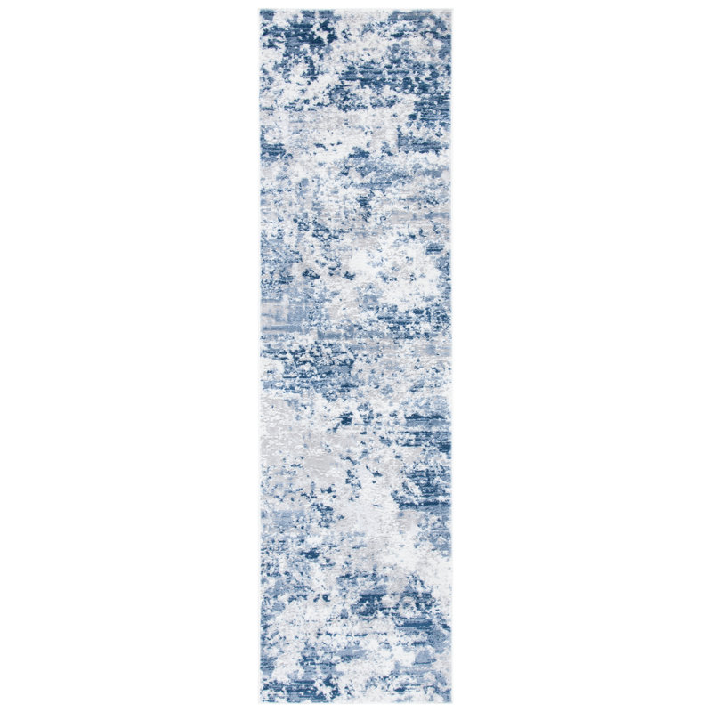 Dorcinvil 700 Performance Abstract Rug, Runner 2'2" x 12'