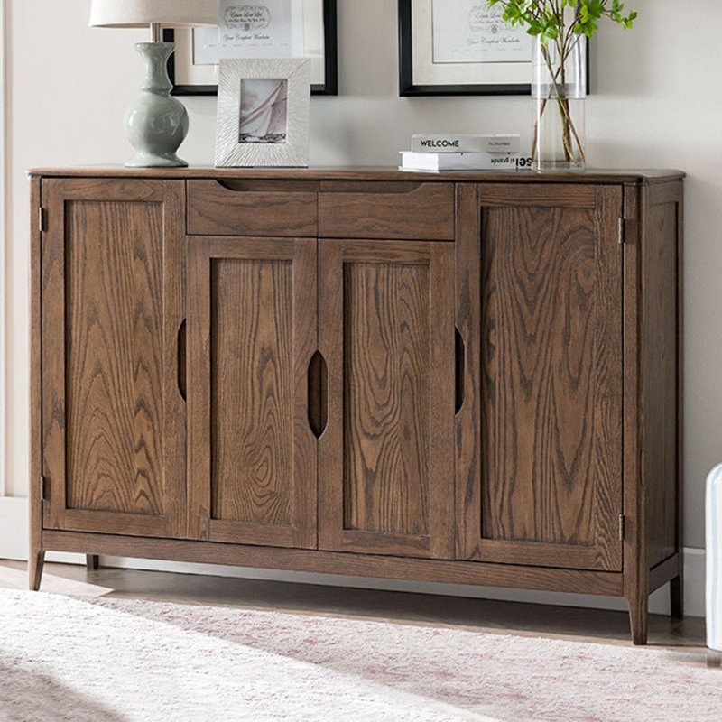 Armoire à chaussures de grande capacité, Bois brun foncé