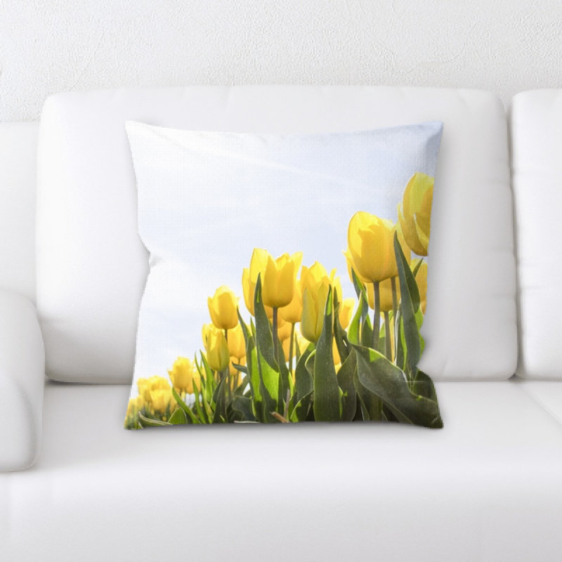 Close Up Microsuede Reversible Throw Pillow
