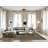 Machine Washable Abstract Brown Area Rug-1949716456