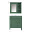 Ensemble de meuble-lavabo moderne avec lavabo simple 3 tiroirs et miroir-1990255404