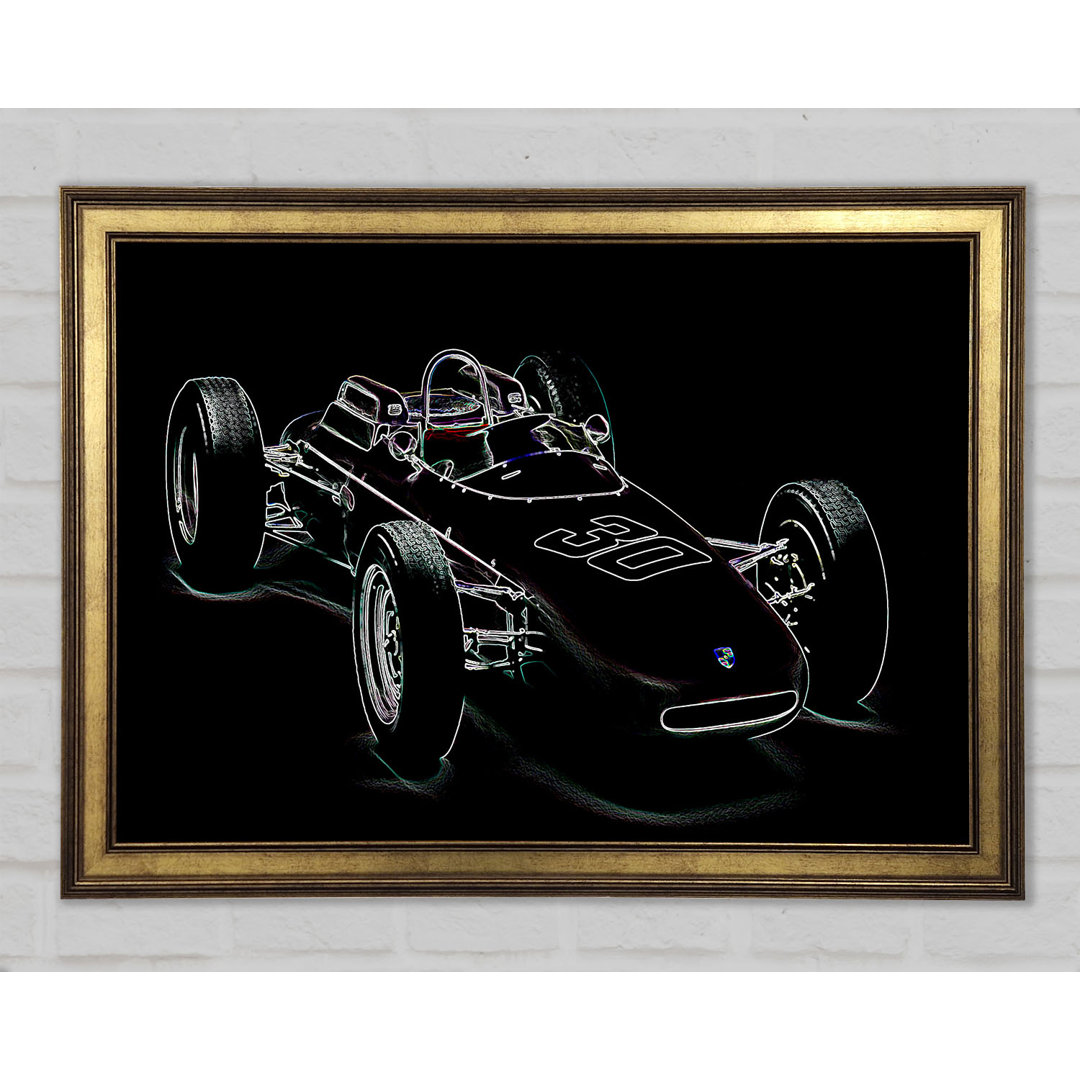 Formula One Retro - Einzelne Bilderrahmen Kunstdrucke