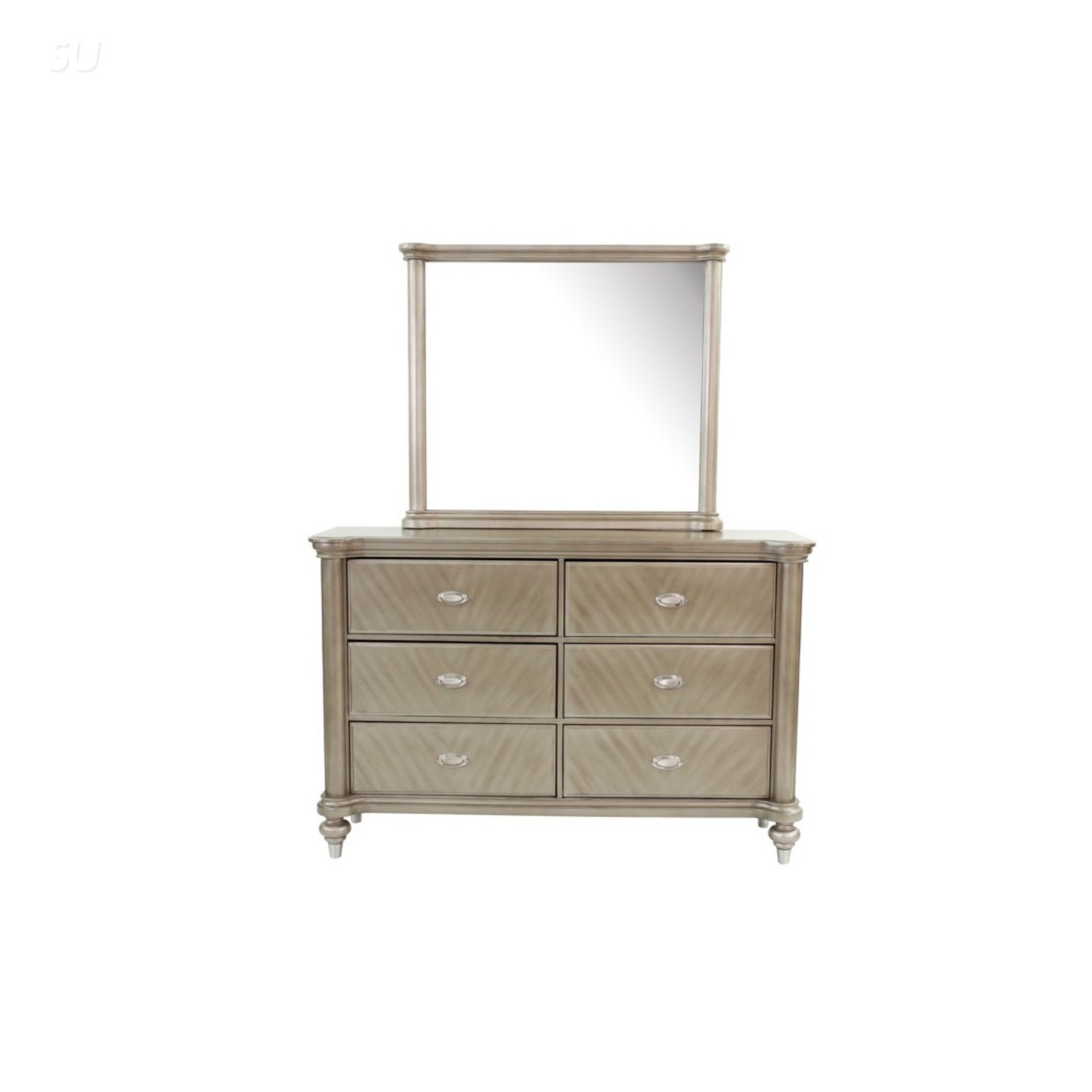 Rosdorf Park Luxury Antique Silver / Champagne Finish Dresser with Mirror and Spacious Storage Drawers for Elegant Bedroom Decor | Wayfair Rosdorf Park Luxury Antique Silver / Champagne Finish Dresser with Mirror and Spacious Storage Drawers for Elegant Bedroom Decor | Wayfair