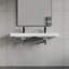 Lavabo de salle de bain mural à surface solide 48 "