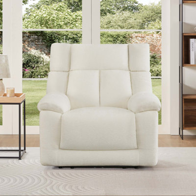 Bluetooth Speakers Dual-motor Lay-flat Power Recliner with Power Lumbar Support by Latitude Run