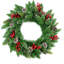 Faux PVC 46cm Christmas Wreath