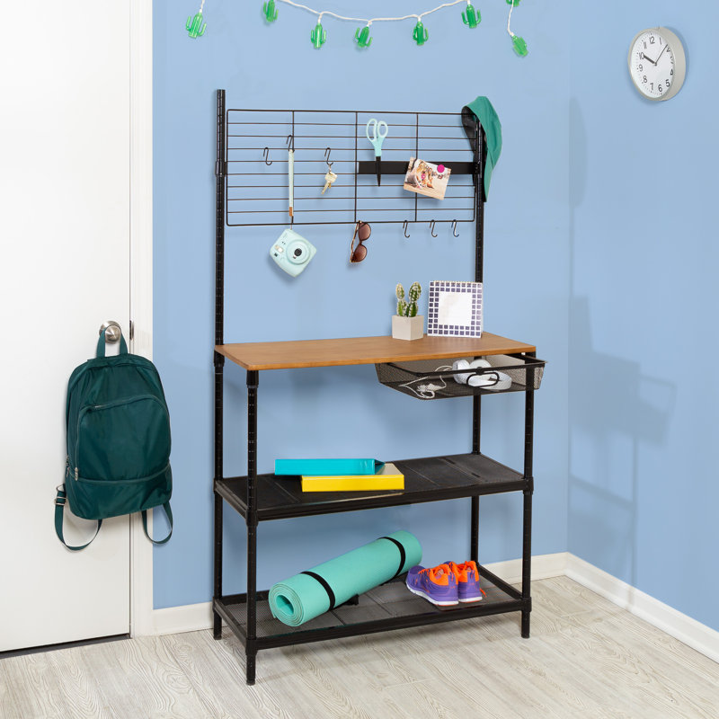 Étagère de boulanger standard en acier 35,8 po Marneshia compatible avec les micro-ondes