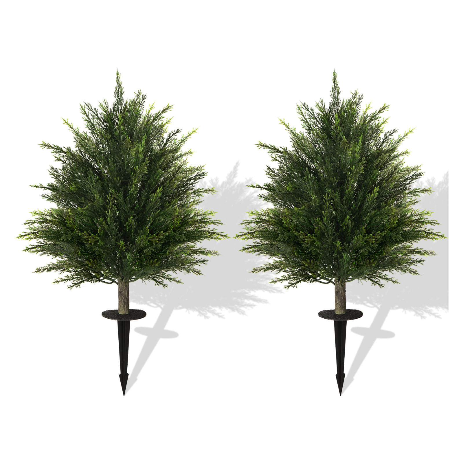 Artificial Simulation Cedar Suit Tower Shaped Leaf Fake Tree, 32.4" H x 15.7" W x 15.7" D