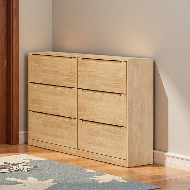 Modern simple furniture storage shoe cabinet, 42.52" H x 55.12" W x 12.99" D