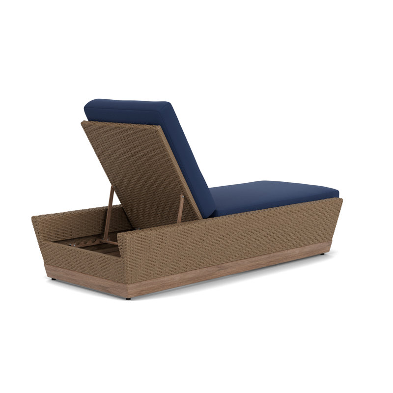 Charisma Outdoor Chaise Lounge, Beach Navy