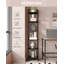 Bookcase Bookshelf, Narrow Tall Bookcase, Slim Wooden Shelving Unit for Bedroom, Living Room, Home Office, Sturdy -1382999889-1380857595
