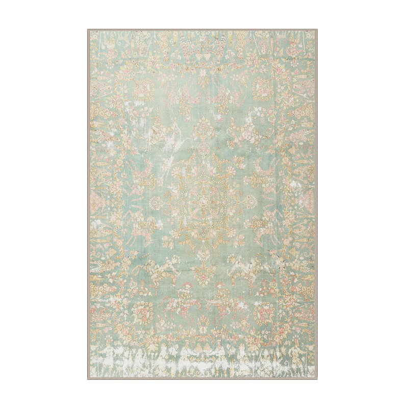 Floral Indoor Rug, Rectangle 4' x 6'