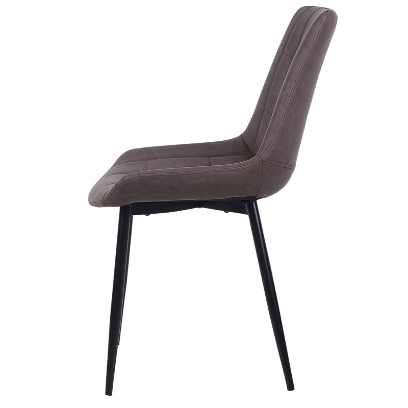 Hundley 42cm H Upholstered Side Chair, Brown